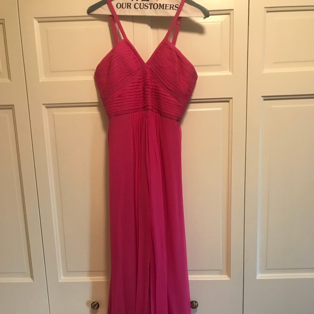 BCBG Silk Chiffon Gown